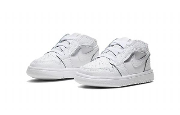 Nike Air Jordan 1 Low Tops Alt Td Sko Barn Hvite