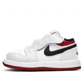 Nike Air Jordan 1 Low Tops Alt Td Sko Barn Hvite Rød