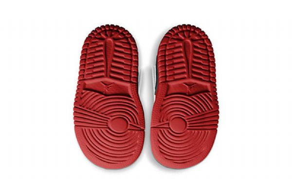 Nike Air Jordan 1 Low Tops Alt Td Sko Barn Hvite Rød