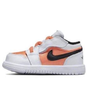 Nike Air Jordan 1 Low Tops Alt Td Sko Barn Lyse Korall