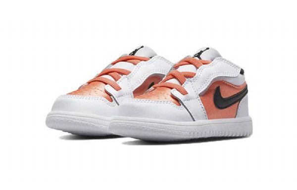 Nike Air Jordan 1 Low Tops Alt Td Sko Barn Lyse Korall