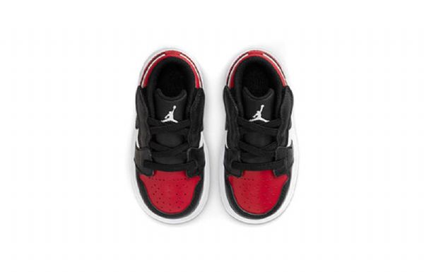 Nike Air Jordan 1 Low Tops Alt Td Sko Barn Rød Svarte Hvite