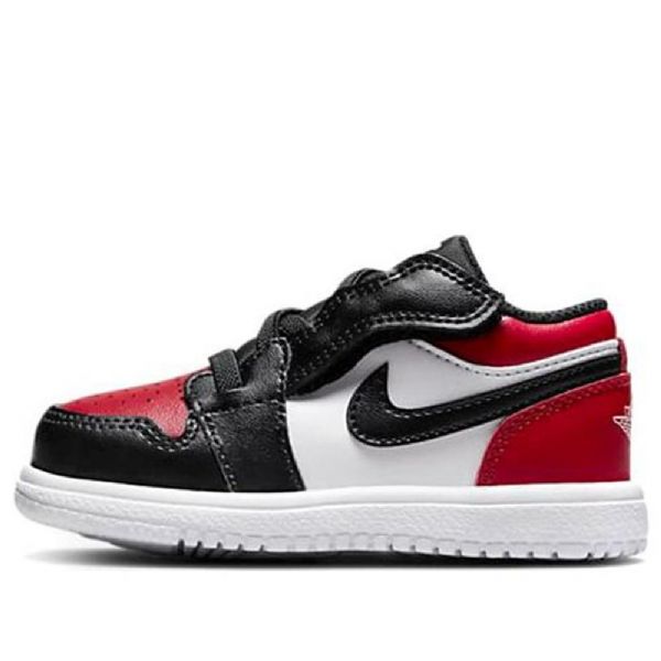 Nike Air Jordan 1 Low Tops Alt Td Sko Barn Rød Svarte Hvite