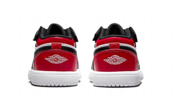 Nike Air Jordan 1 Low Tops Alt Td Sko Barn Rød Svarte Hvite