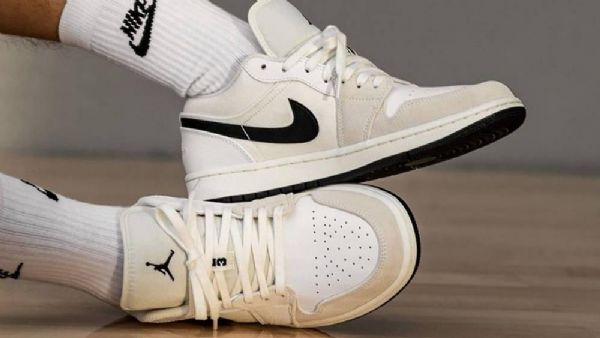 Nike Air Jordan 1 Low Tops Astrograbber Sko Dame Grå
