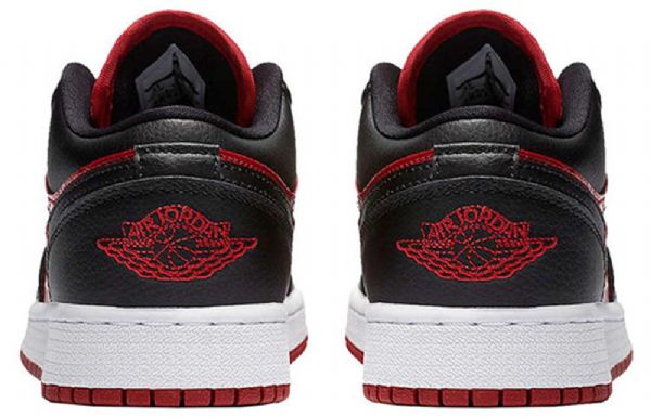 Nike Air Jordan 1 Low Tops Bg Retro Basketball Shoes Herre Rød Svarte