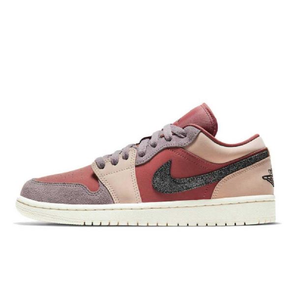 Nike Air Jordan 1 Low Tops Canyon Rust Sko Dame Burgunder Rosa