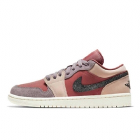 Nike Air Jordan 1 Low Tops Canyon Rust Sko Dame Burgunder Rosa