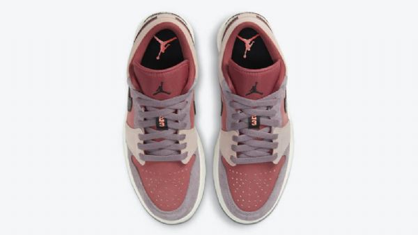 Nike Air Jordan 1 Low Tops Canyon Rust Sko Dame Burgunder Rosa