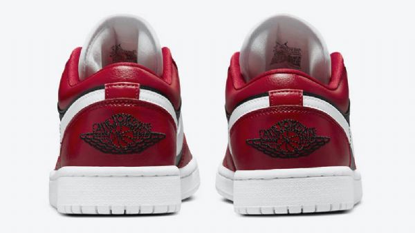 Nike Air Jordan 1 Low Tops Chicago Flip Sko Dame Rød Hvite