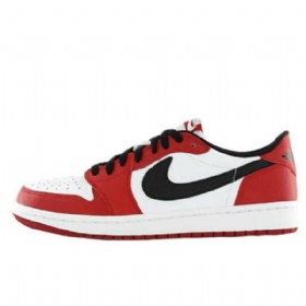 Nike Air Jordan 1 Low Tops Chicago Sko Herre Rød Hvite Svarte
