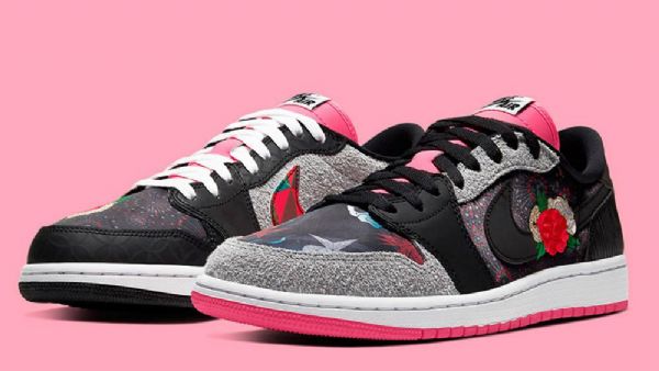 Nike Air Jordan 1 Low Tops Chinese New Year Sko Herre Svarte