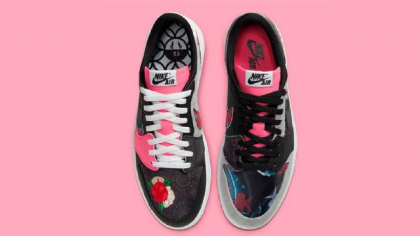 Nike Air Jordan 1 Low Tops Chinese New Year Sko Herre Svarte
