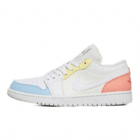 Nike Air Jordan 1 Low Tops Citron Summit Sko Dame Hvite