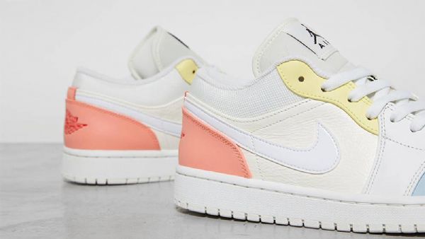 Nike Air Jordan 1 Low Tops Citron Summit Sko Dame Hvite