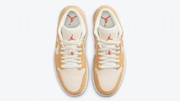 Nike Air Jordan 1 Low Tops Corduroy Semsket Skinn Sko Dame Brune