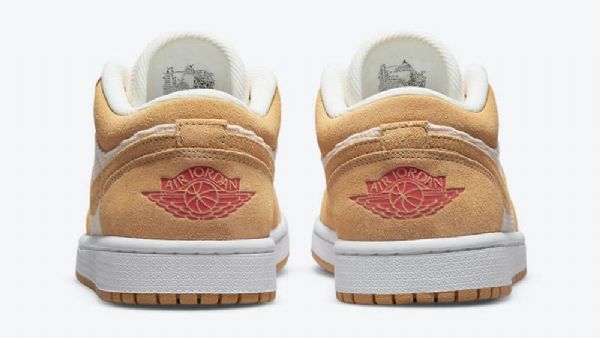 Nike Air Jordan 1 Low Tops Corduroy Semsket Skinn Sko Dame Brune