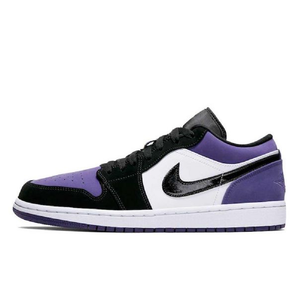 Nike Air Jordan 1 Low Tops Court Sko Herre Lilla