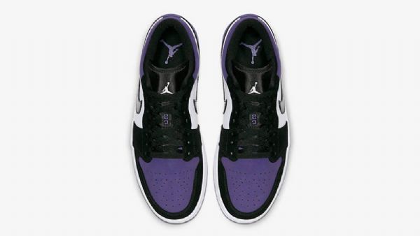 Nike Air Jordan 1 Low Tops Court Sko Herre Lilla
