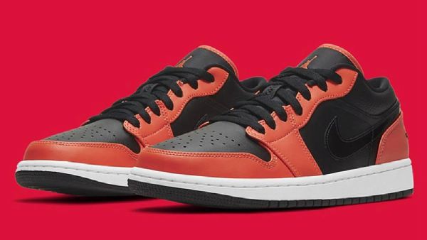 Nike Air Jordan 1 Low Tops Crimson Sko Herre Oransje