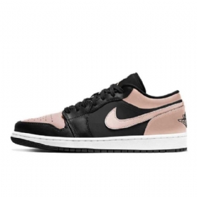 Nike Air Jordan 1 Low Tops Crimson Tint Sko Herre Svarte Korall