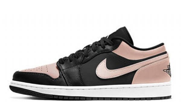 Nike Air Jordan 1 Low Tops Crimson Tint Sko Herre Svarte Korall