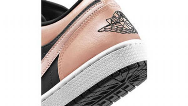 Nike Air Jordan 1 Low Tops Crimson Tint Sko Herre Svarte Korall