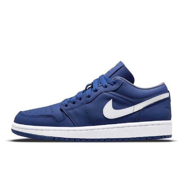 Nike Air Jordan 1 Low Tops Deep Royal Sko Dame Marineblå