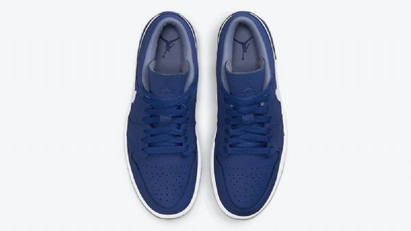 Nike Air Jordan 1 Low Tops Deep Royal Sko Dame Marineblå