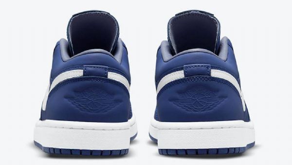 Nike Air Jordan 1 Low Tops Deep Royal Sko Dame Marineblå