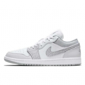 Nike Air Jordan 1 Low Tops Elephant Print Berlin Sko Dame Grå