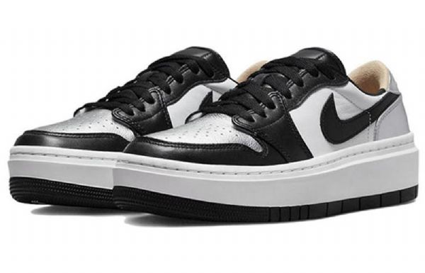 Nike Air Jordan 1 Low Tops Elevate Se Retro Basketball Shoes Dame Sølv