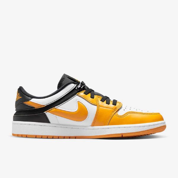 Nike Air Jordan 1 Low Tops Flyease Easy On / Off Shoes Herre Hvite Svarte
