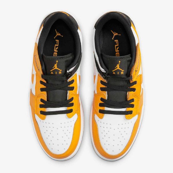 Nike Air Jordan 1 Low Tops Flyease Easy On / Off Shoes Herre Hvite Svarte