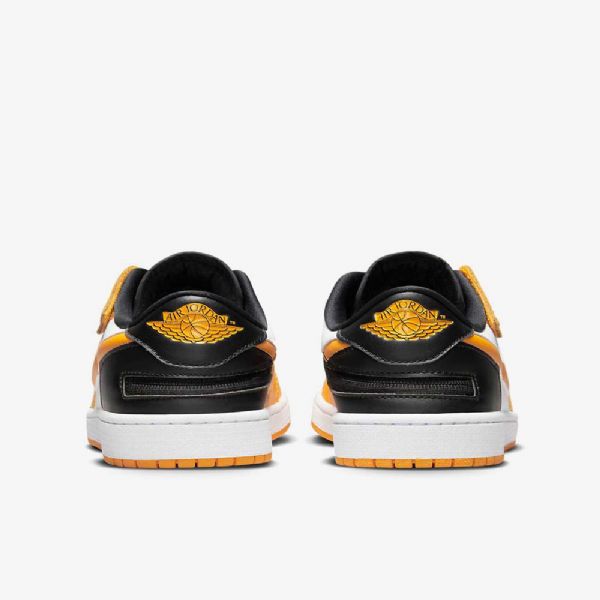 Nike Air Jordan 1 Low Tops Flyease Easy On / Off Shoes Herre Hvite Svarte