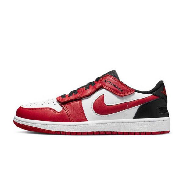 Nike Air Jordan 1 Low Tops Flyease Sko Dame Rød Svarte