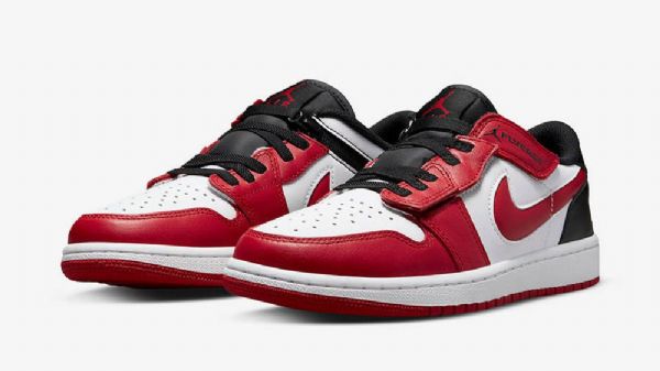 Nike Air Jordan 1 Low Tops Flyease Sko Dame Rød Svarte