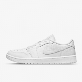 Nike Air Jordan 1 Low Tops G Golfsko Herre Hvite