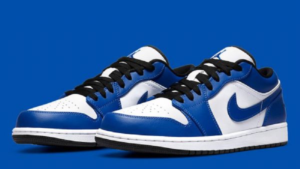 Nike Air Jordan 1 Low Tops Game Royal Sko Herre Blå Hvite