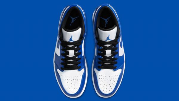 Nike Air Jordan 1 Low Tops Game Royal Sko Herre Blå Hvite