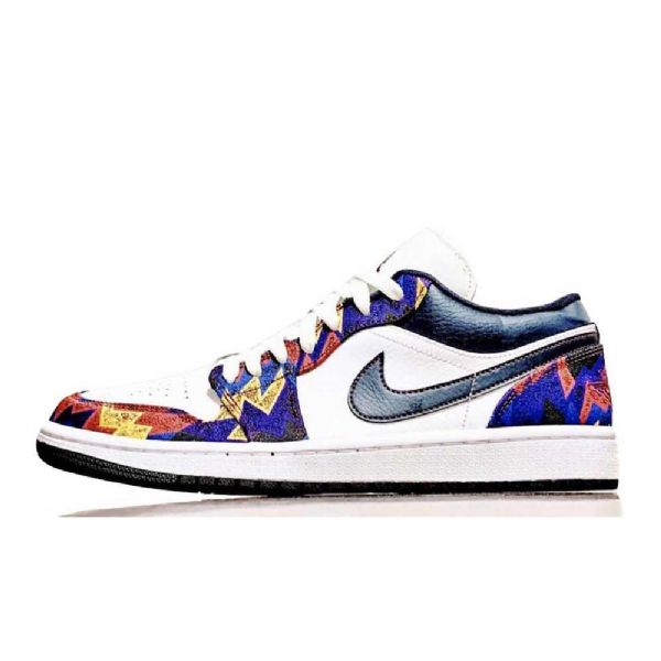 Nike Air Jordan 1 Low Tops Genser Sko Herre Multicolor