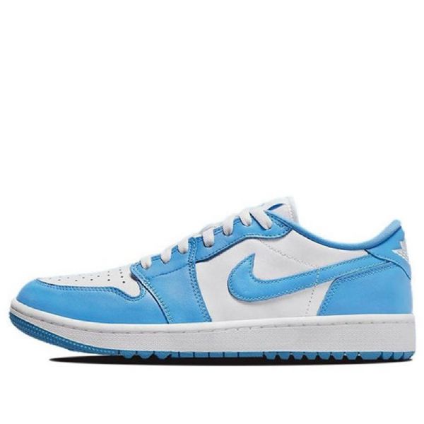Nike Air Jordan 1 Low Tops Golf Atletiske Sko Herre Blå Hvite