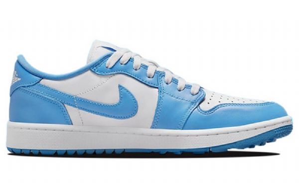 Nike Air Jordan 1 Low Tops Golf Atletiske Sko Herre Blå Hvite