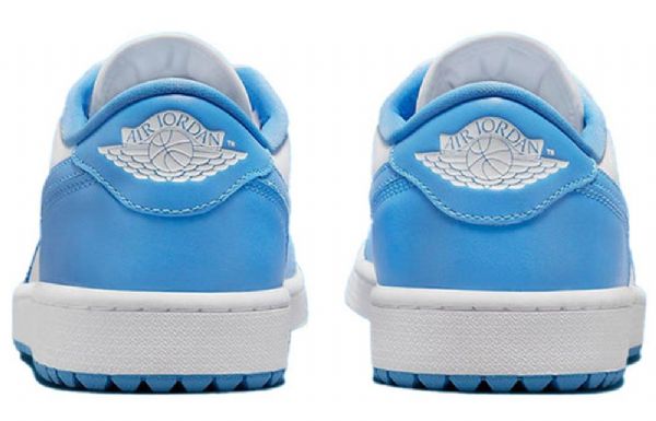 Nike Air Jordan 1 Low Tops Golf Atletiske Sko Herre Blå Hvite