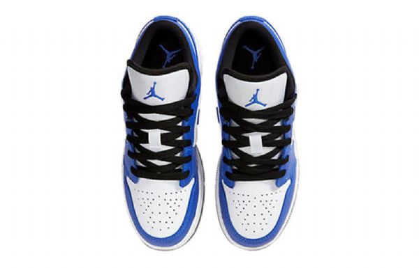 Nike Air Jordan 1 Low Tops Gs Basketsko Herre Blå Hvite