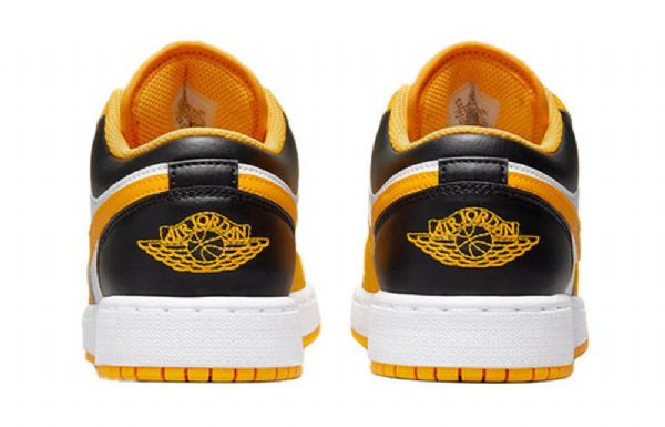 Nike Air Jordan 1 Low Tops Gs Basketsko Herre Gull Hvite
