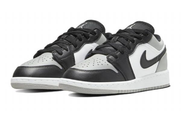 Nike Air Jordan 1 Low Tops Gs Basketsko Herre Lyse Grå