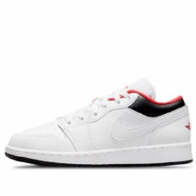 Nike Air Jordan 1 Low Tops Gs Basketsko Herre Rød Hvite