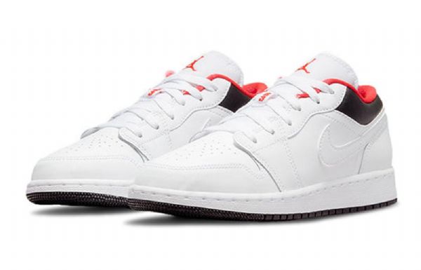 Nike Air Jordan 1 Low Tops Gs Basketsko Herre Rød Hvite