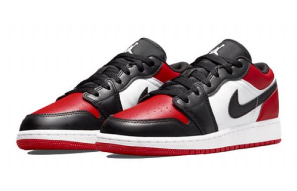 Nike Air Jordan 1 Low Tops Gs Basketsko Herre Rød Svarte Hvite